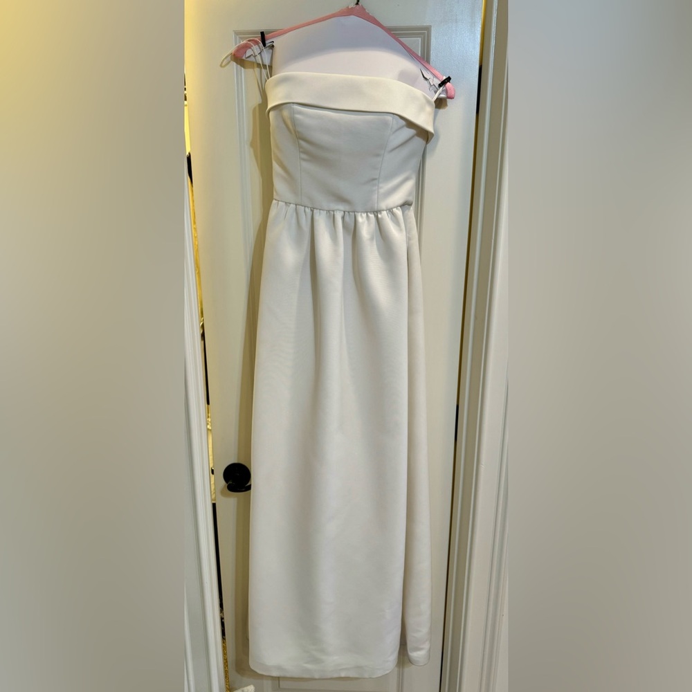 Amsale ivory bridesmaids dress; Size 2